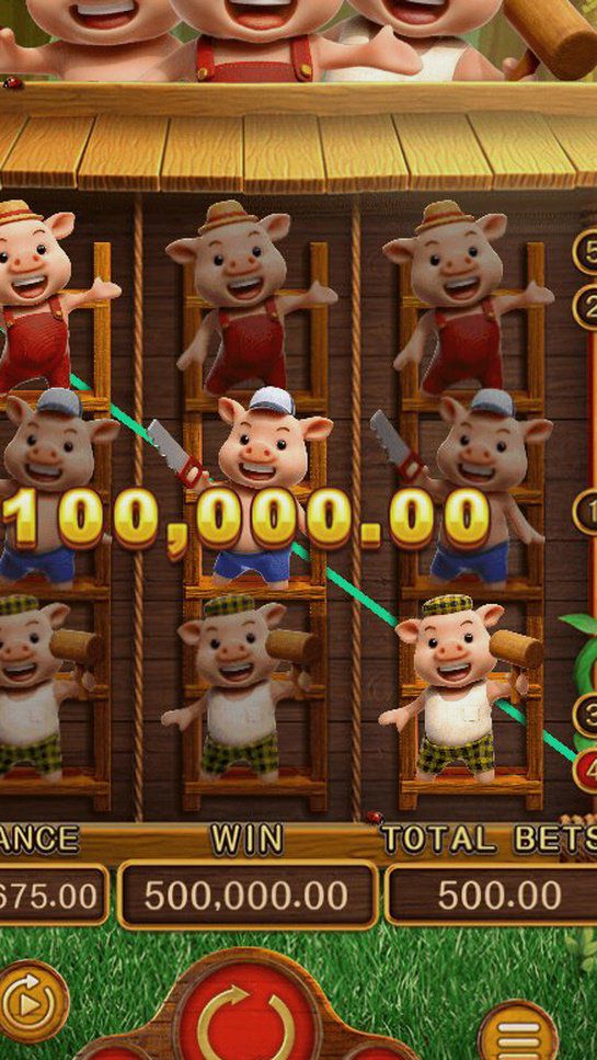 THREE LITTLE PIGS · Tampilan Aplikasi KAKEKZEUS